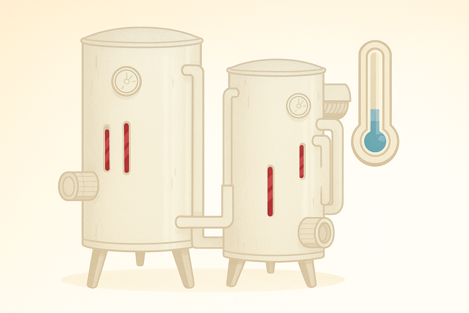 Temperature control and processing tanks